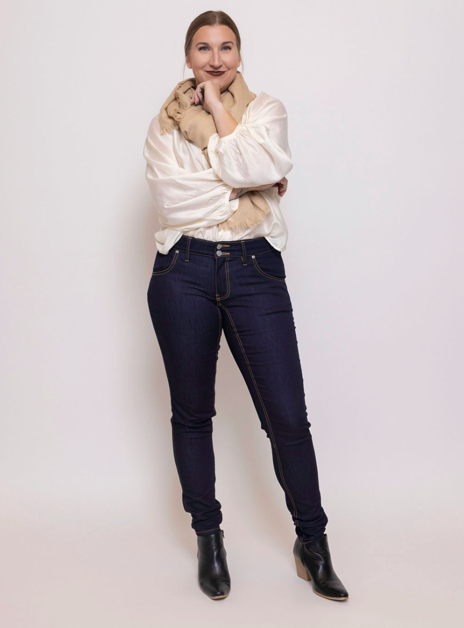 Slim Fit Fancy Blu Jeans