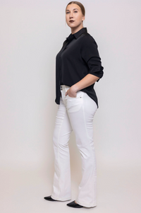 Slim Boot Forever White Jeans