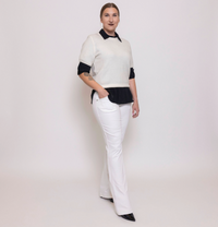 Slim Boot Forever White Jeans