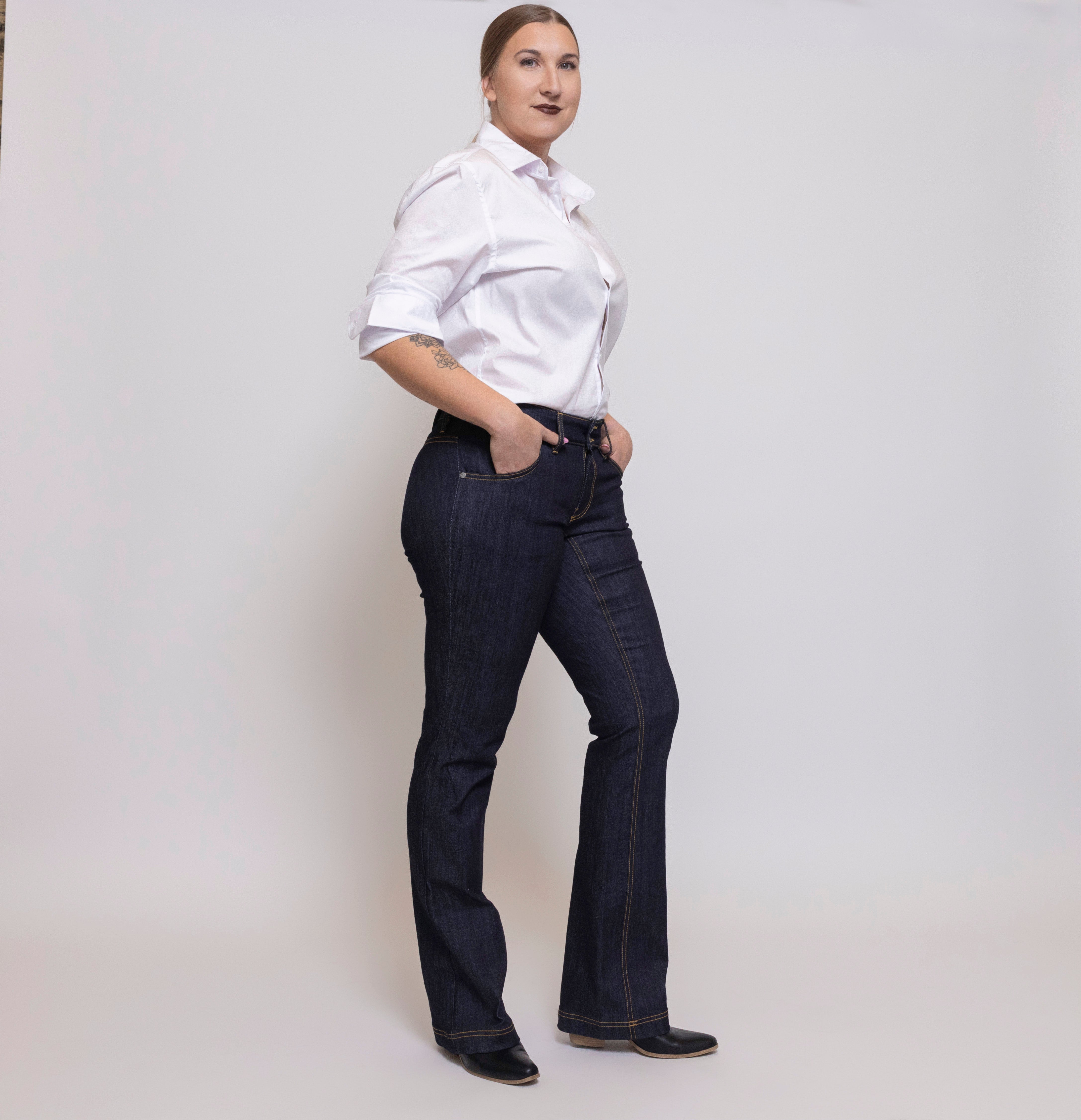 Slim Boot Fancy Blu Jeans